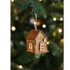 New Luminous Wooden House Christmas Pendants Creative New Year Xmas Tree Ornaments Gifts Hanging Ornament Christmas Decorations