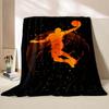 6 Sizes Basketball Art Printed Blanket Warm Soft and Comfortable Home Travel Blanket Sofa Bedding Cover Blanket Holiday Gifts