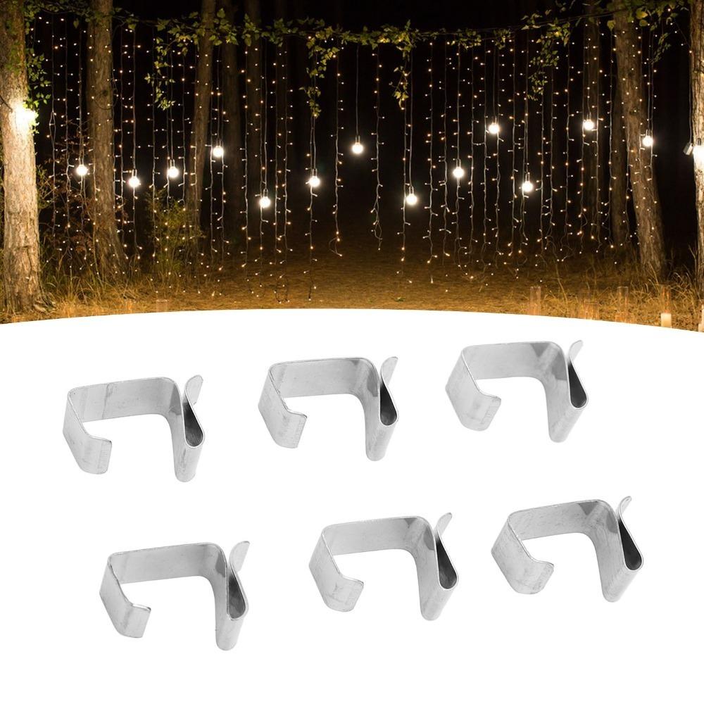 50pcs 0.9x0.6in/0.8x0.6in Christmas Light Clips String Light Hangers  Seasonal Display