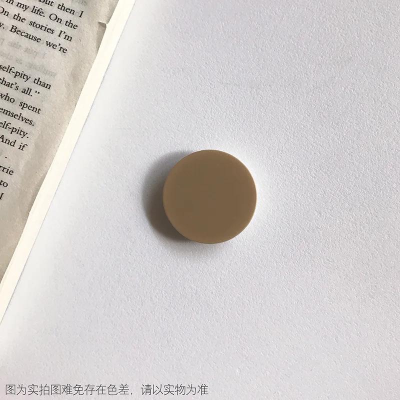 Stojan s držákem na prst pro IPhone 15 Samsung Podpora Telefon Mobilní telefony Grip Tok Skládací Jednobarevný Kapesní Zásuvka Držák