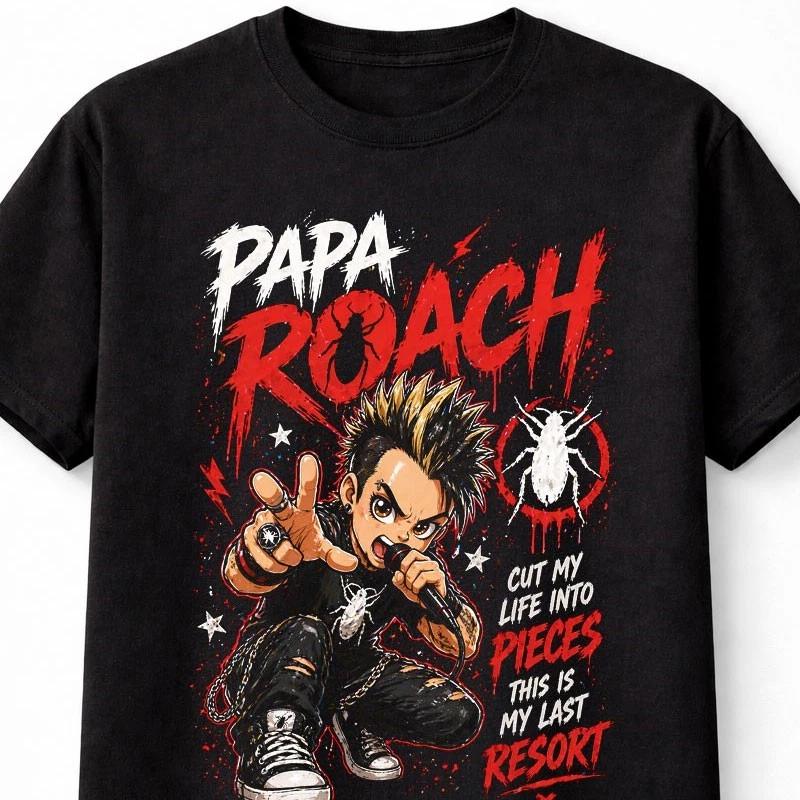 Papa Roach Last Resort Graphic Nu Metal Jacoby Shaddix Band Music Unisex TShirt