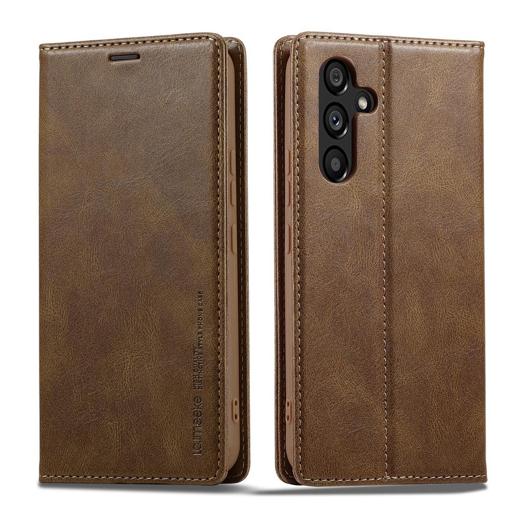 LC.IMEEKE For Samsung Galaxy S24+ Leather Case RFID Blocking Card Slots Phone Cover