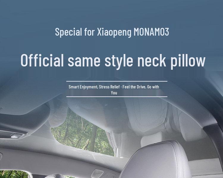 Poduszka XPeng M03 z pianki memory na szyję i lędźwie - Zagłówek na cztery pory roku