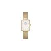 Daniel Wellington DW Womens Watch Quadro 20X26 Pressed Evergold G White Square Brand Stylish Cute Female Popular Gift Simple Luxury