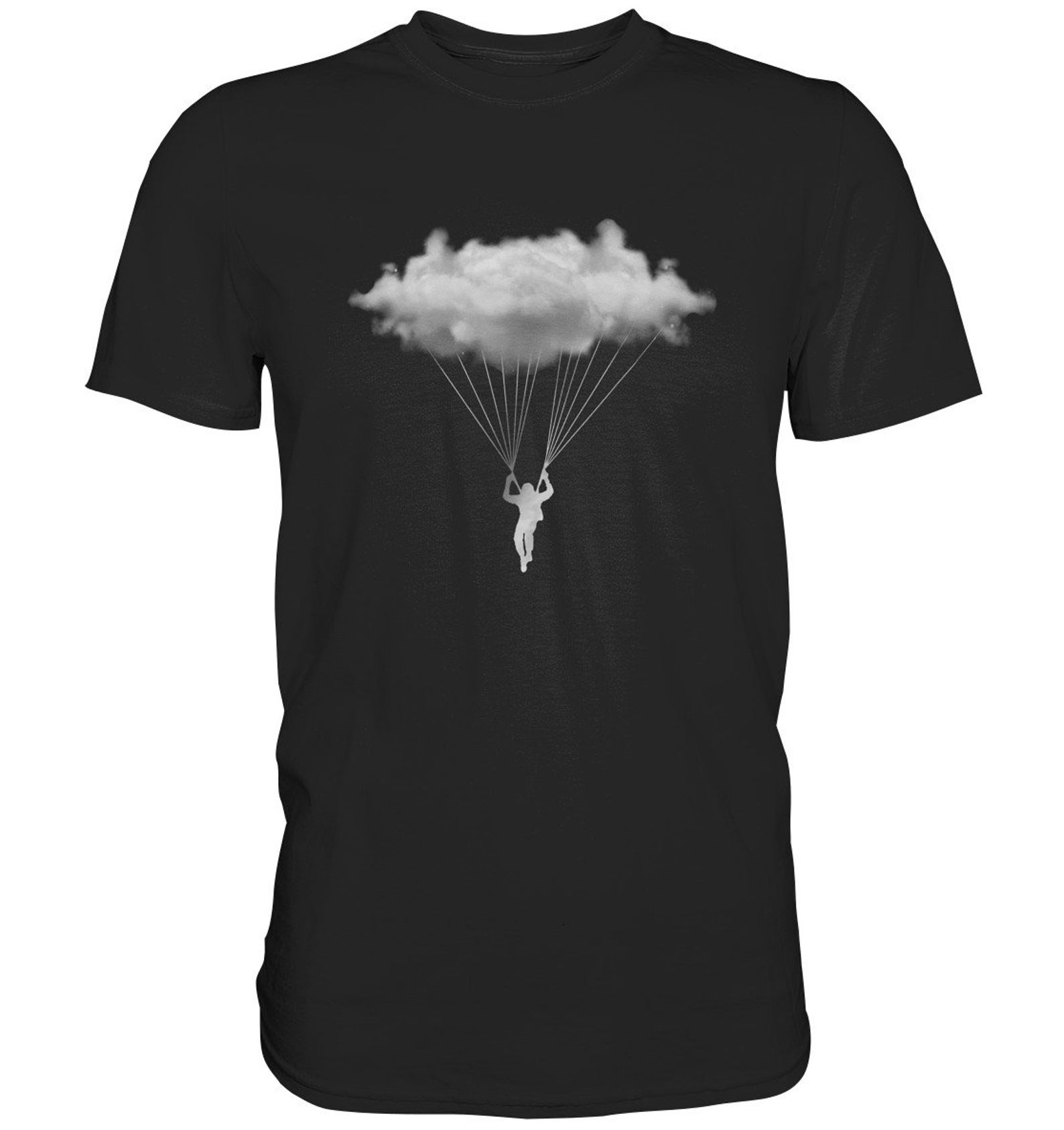 Paragliding Paraglider Parasailing Clouds T-Shirt - Premium Shirt XL