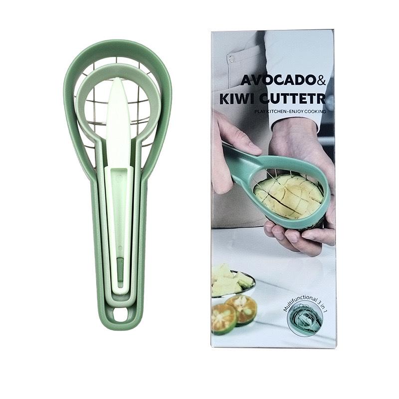 3-in-1 Avocado-, Kiwi- und Mangoschneider und -trenner