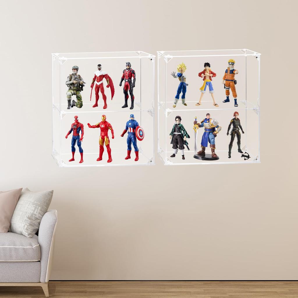 Acrylic Figure Mini Car Miniature Car Storage with Collection for Wall Hanging Width Depth Clear Rack for Assembly Rail Toy Storage Toy Display Figure