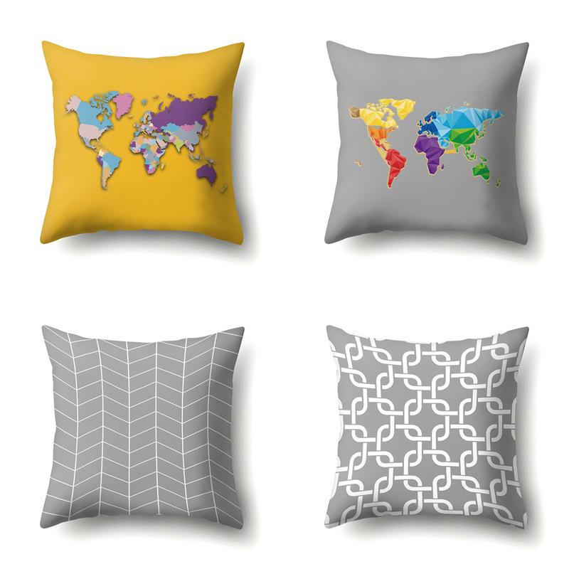 Polyester Pillowcase Automobile Decoration Home Printed Pillowcase