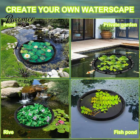 Floating Hydroponic Planter Plant Protector, Fine Mesh Fish Barrier, Pond Ecosystem Maintenance Protector Net, Guard Netting for Aquatic Plants Basket