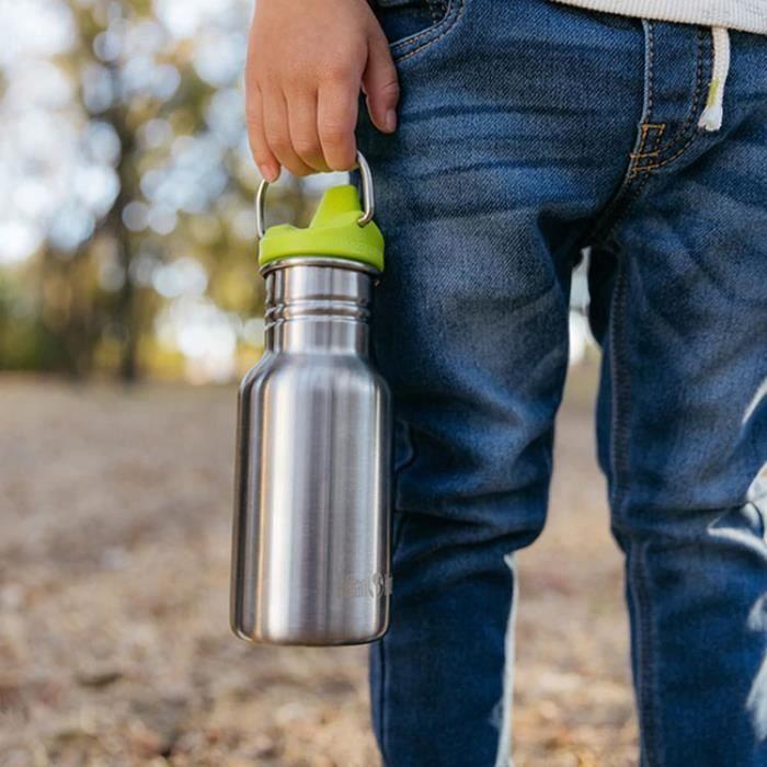 Gourde - klean kanteen - sippy brushed stainless - 355 ml - inox - anti-éclaboussure