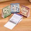 1Pcs 2027 Mini Sheep National Style Cartoon Thick Coil Desktop Calendar For Students