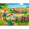 Figurine miniature playmobil 70608 country fermière avec des animaux de pâturage
