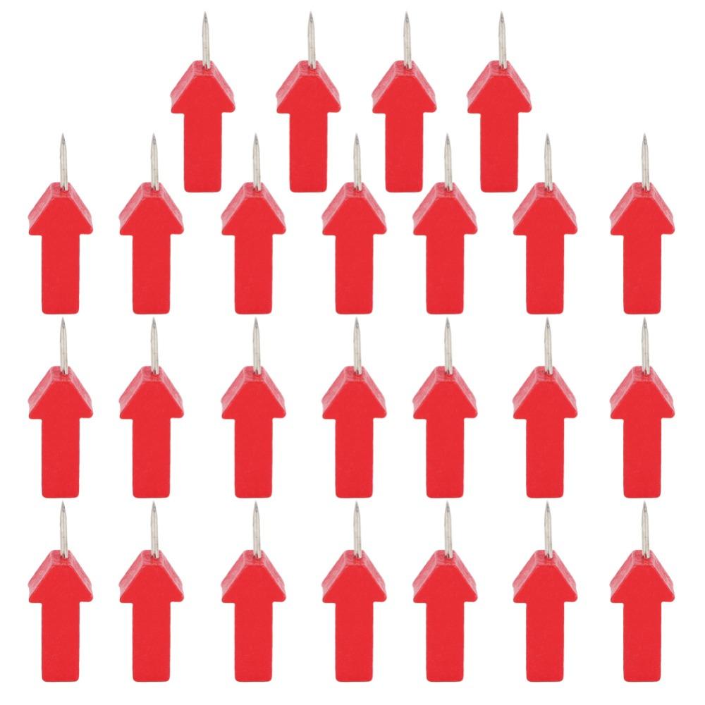 40Pcs/ 25Pcs Thumbtack Red Star/Red Arrow Shape Photo Fixing Nail Push Pins  Bulletin Board