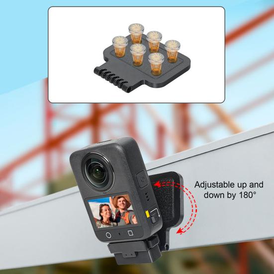 Magnetic Action Camera Mount Stand for DJI OSMO 360 180 Degrees Adjustable Sports Camera