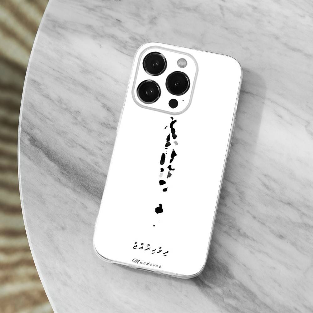 MALDIVAS Custodia da Viaggio per Mappa per iPhone X,14,16,Mini,XS,SE,12,15,Pro,17,Plus,11,Max,13,XR,Cover Morbida Trasparente