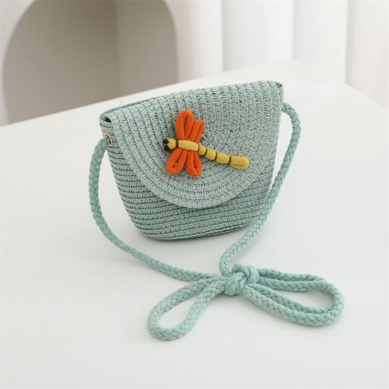Summer children's bag women's pastoral straw bag woven bag new cute fashion girl crossbody straw bag
