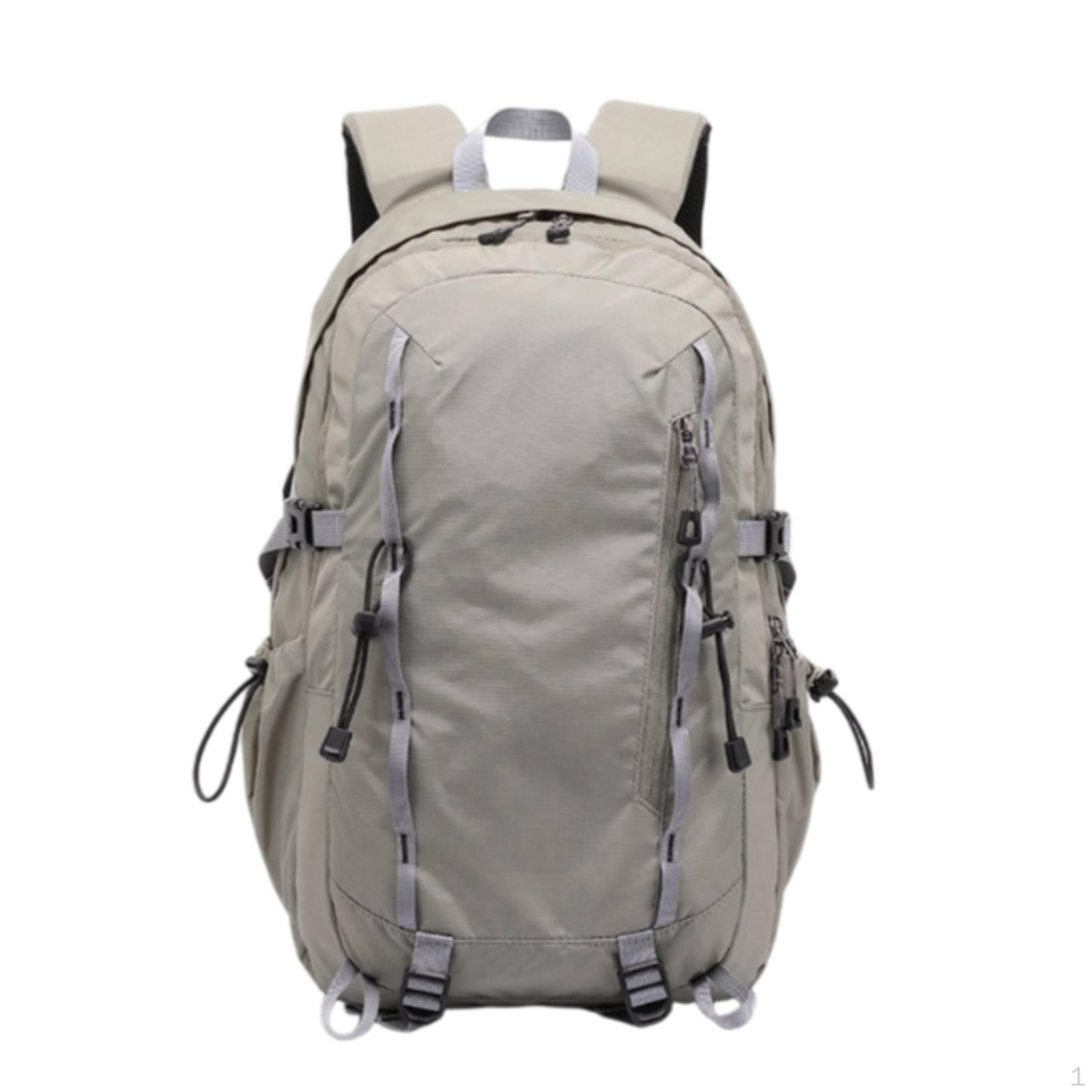 Lightweight Hiking Backpack Padded Shoulder Straps Trekking Front Zip Pocket Daypack