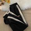Autumn Winter Fleece-Lined Loose-Fit Straight-Leg Casual Trousers for Men and Boys Trendy Sports Casualtrousers High Street