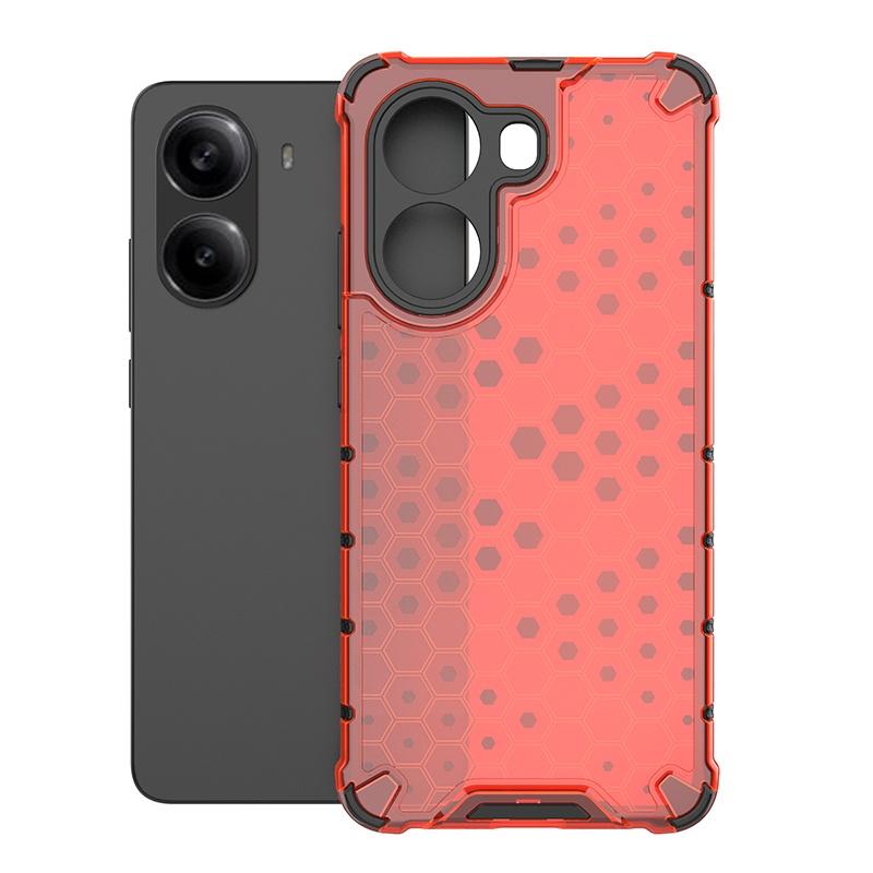 Honeycomb Style Armor Shockproof Case For Xiaomi Poco X7 Pro Redmi Turbo 4 5G TPU Frame Hard Plastic 2 in 1 Phone Cover Fundas