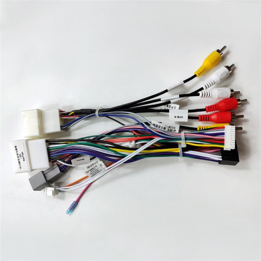 Wire Adapter For Mitsubishi Pajero Car 16 Pin Audio Wiring Harness & Canbus Box