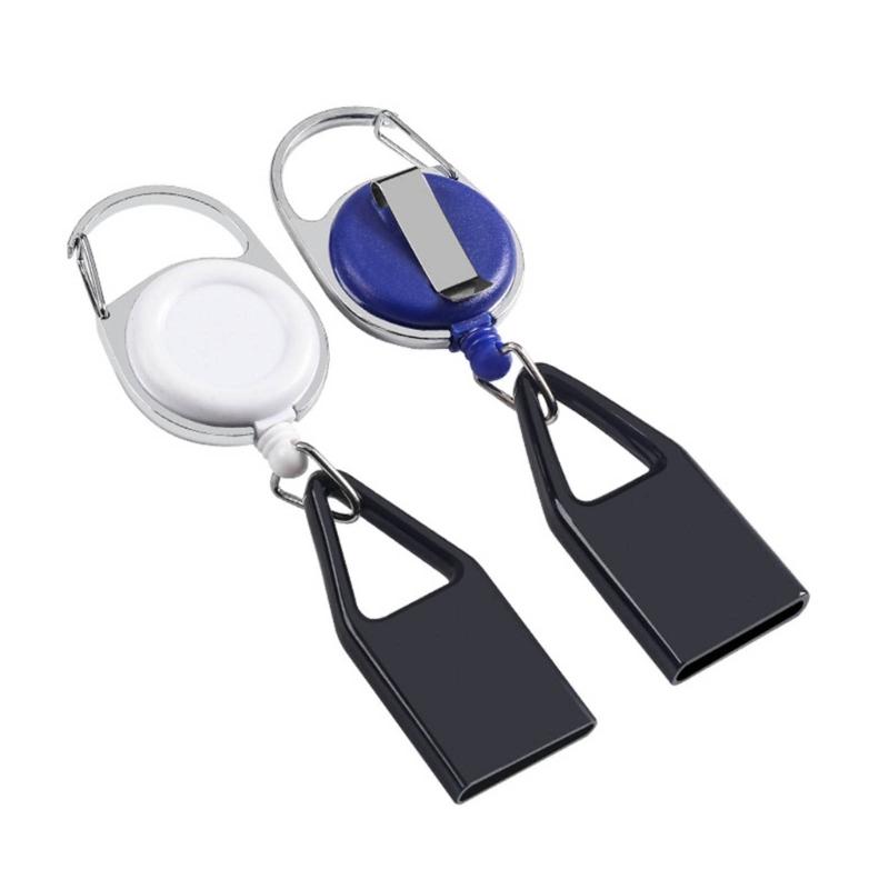 Indragbar Tändarhållare Nyckelring Bärbar Silikon Tändarrem Tändarhölje Enkel Klämma Rökningstillbehör