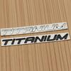 3d Metal Letters Logo Emblem Car Rear Trunk Sticker Badge for TITANIUM Mondeo Mkv Kuga Ecosport Accessories