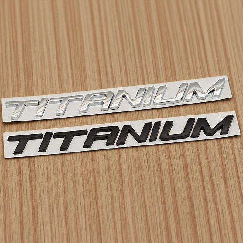 3d Metal Letters Logo Emblem Car Rear Trunk Sticker Badge for TITANIUM Mondeo Mkv Kuga Ecosport Accessories