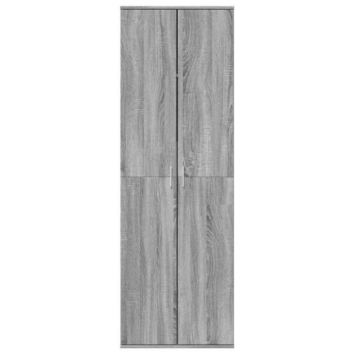 VidaXL Buffet haut sonoma gris 60x35x180 cm bois d'ingénierie, buffet, meuble de rangement, armoire haute, armoire, armoire 3276670