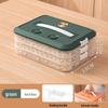 Large Capacity Multi-layer Handheld Transparent Plastic Food Storage Box for Dumplings