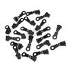 20pcs Metal Alloy Zipper Sliders Size #5 Zip Fastener Repair Replacement Kit (Black)
