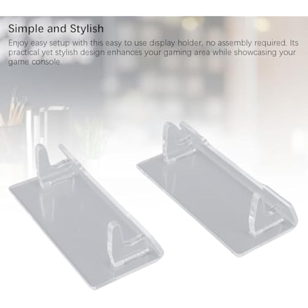 Baxnore Clear Acrylic Game Console Display Stand Holder Switch Game Watch Phone Tablet Gaming Acc...