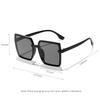 Fashion Square Sunglasses Woman Retro Vintage Gradient Sun Glasses Female Clear Lens