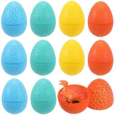 Totority Dinozor Yumurtaları, 12 Adet Set, Dinozor Figürlü Devrilmez Oyuncaklar, Paskalya Yumurtası Ödülleri, Çocuk Partisi Hediyeleri, Erkek Çocuklar İçin Eğitici Oyuncaklar, Sürpriz