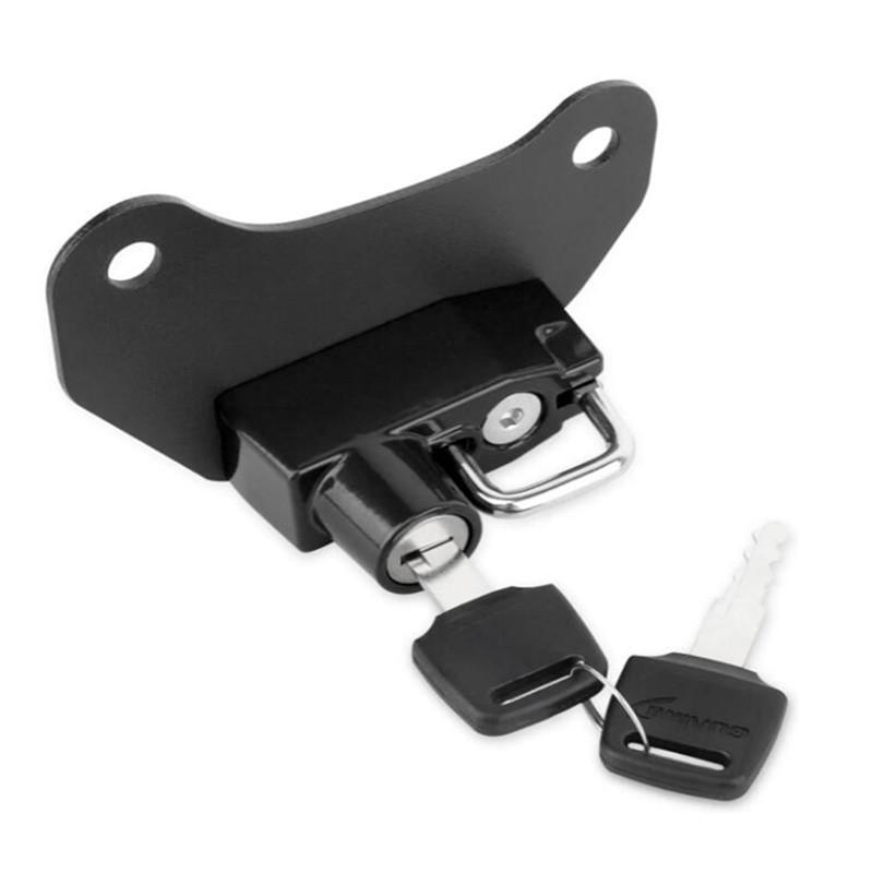 Motorcycle Anti-theft Security Helmet Lock With 2 Keys Black Parts For Indian Scout Sixty 2015-2021