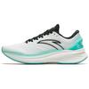 Cushioning, Wear Resistant Low Top Running Shoes Men's White Cyan Black 112415582-1