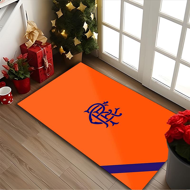 Rangers FC Print Area Rug, Multi-functional Office Chair Sofa Carpet, Easy Clean Carpet for Home and Living Spaces
