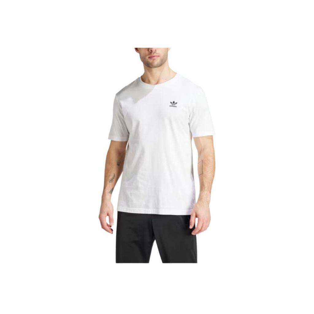 Adidas Originals X Essential Samarbeidsmerket Logo Trykk Rund Hals Kortermet T-skjorte Herre Topper Hvit IR9691