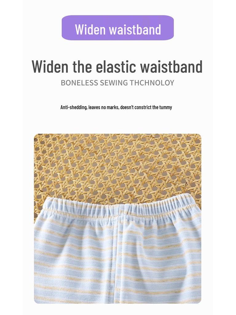 Zimní korejský styl Dětská hedvábná domácí souprava pro 1leté chlapce a dívky - Pohodlné a teplé podzimní dětské oblečení