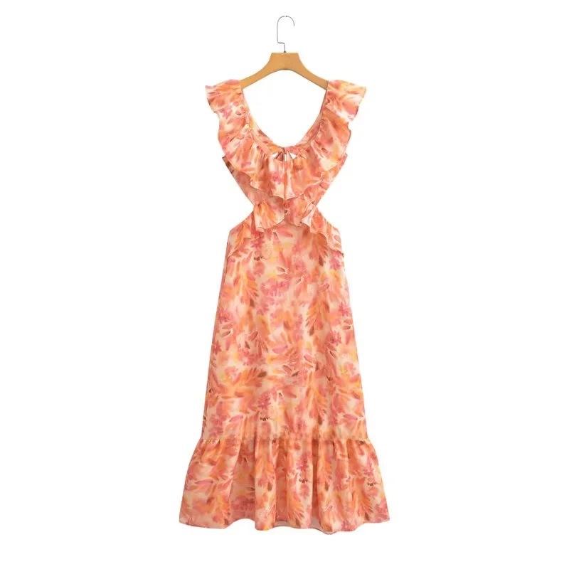 

Лето 2023 Новое многослойное платье миди для женщин L