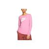 Sportswear Letter Logo Print Round Neck Long Sleeve Drop Shoulder T-Shirt Women T-Shirt Pink BV6172-693