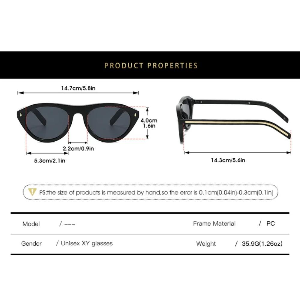 Fashionable and Luxurious Design Oval Cat-eye Sunglasses Man High-end 2025 Advanced UV Resistant Women's Grade Glasses