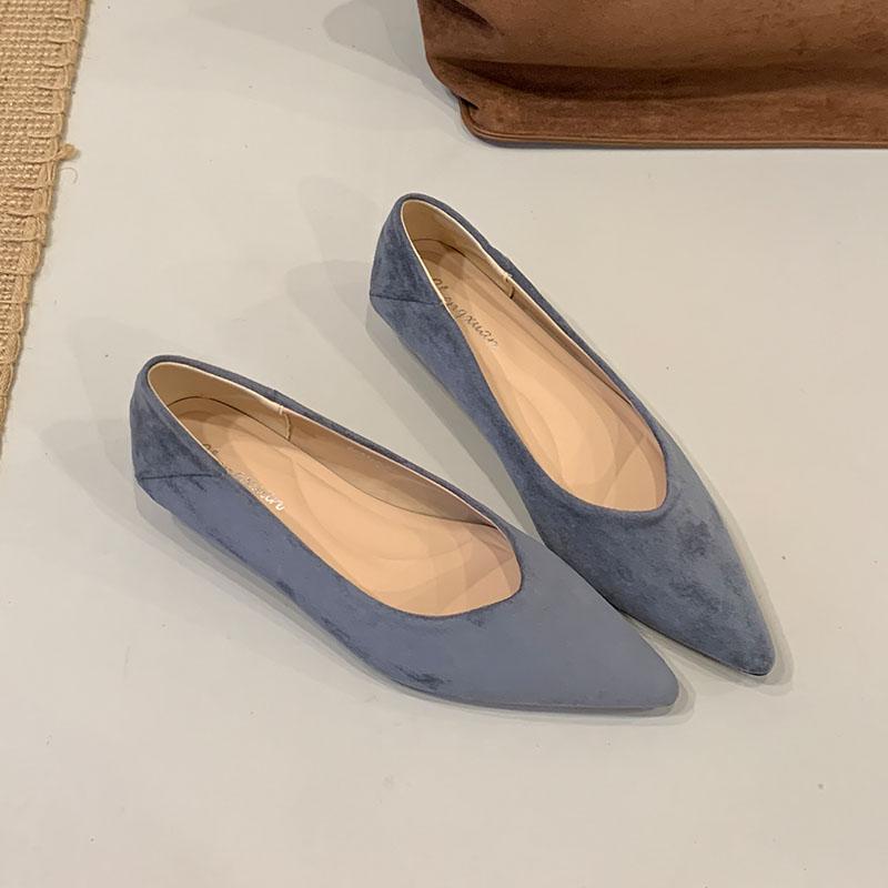 Fashion Fashion Low Heel Footwear Shallow Ladies Pumps Slides Shoes Casual Female Pointed Toe Elegant Women Heeled Slip On Shoes