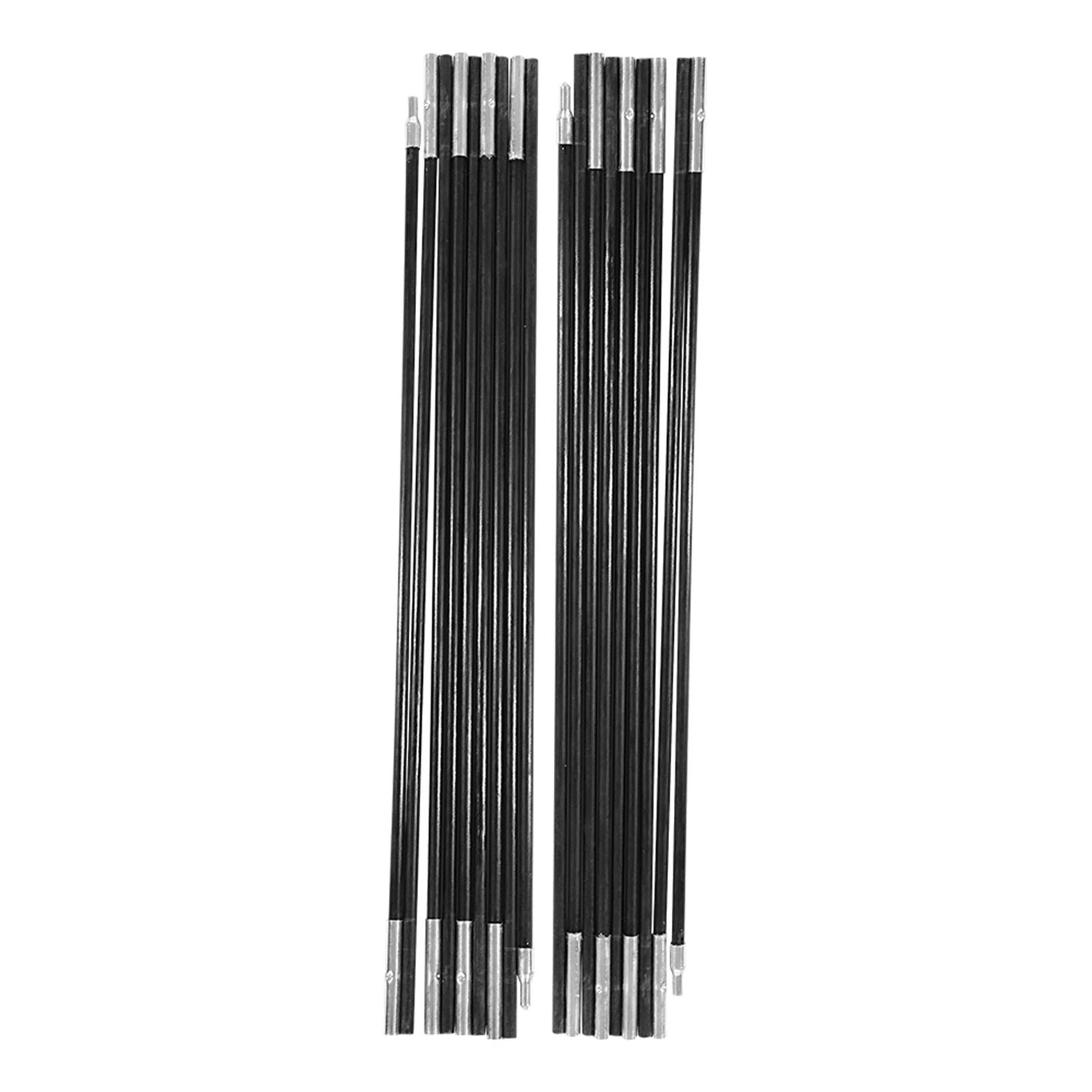 4.9M Fiberglass Camping Tent Pole Outdoor Support Rods Awning Frames Kit Awning Support Rod