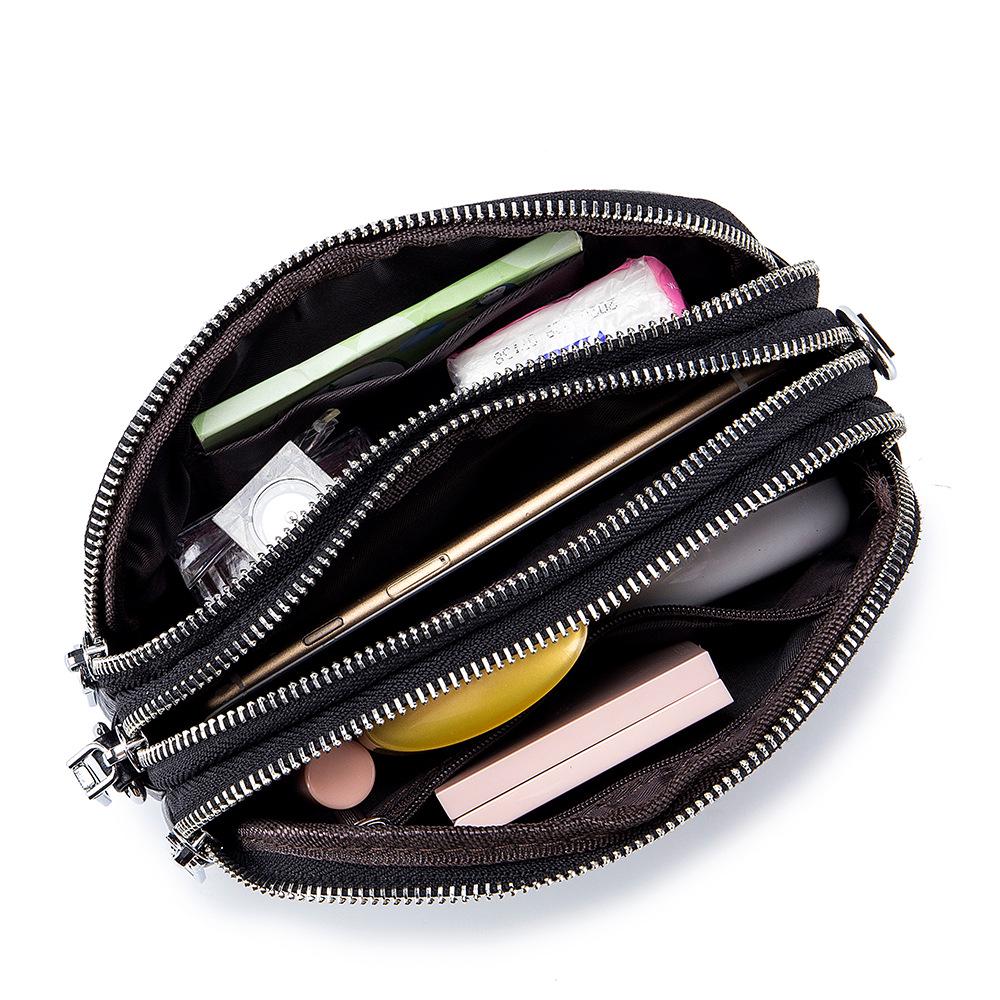 Women's Genuine Leather Mini Crossbody Bag - Large Capacity, Fashionable Phone & Mommy Bag