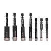 7 Pcs Diamond Drill Bits Wet and Dry Use Brazing Core Drill Bit Hex Shank Diamond Hole Saw Kit for