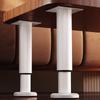 4Pcs Height Adjustable Furniture Legs Metal Round Cabinet Feet Replacement Support Legs for Drawer Dresser Table Couch
