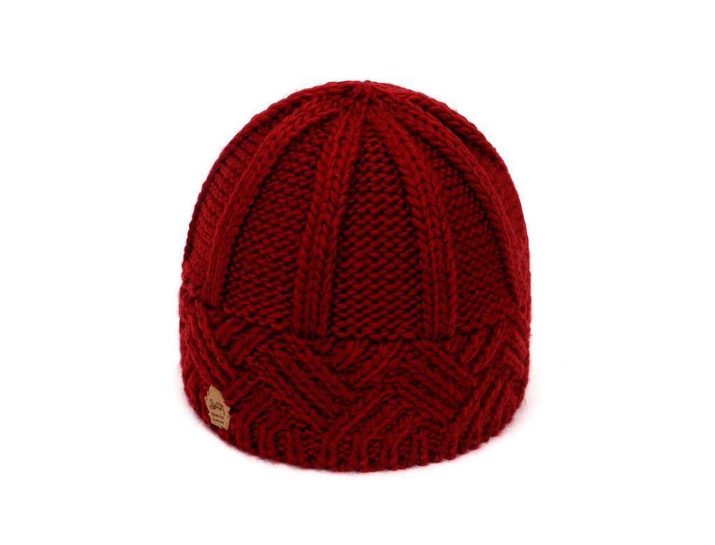 Vintage Geometric Knit Hat For Men And Women With Breathable Acrylic Material For Fall And Winter Wear