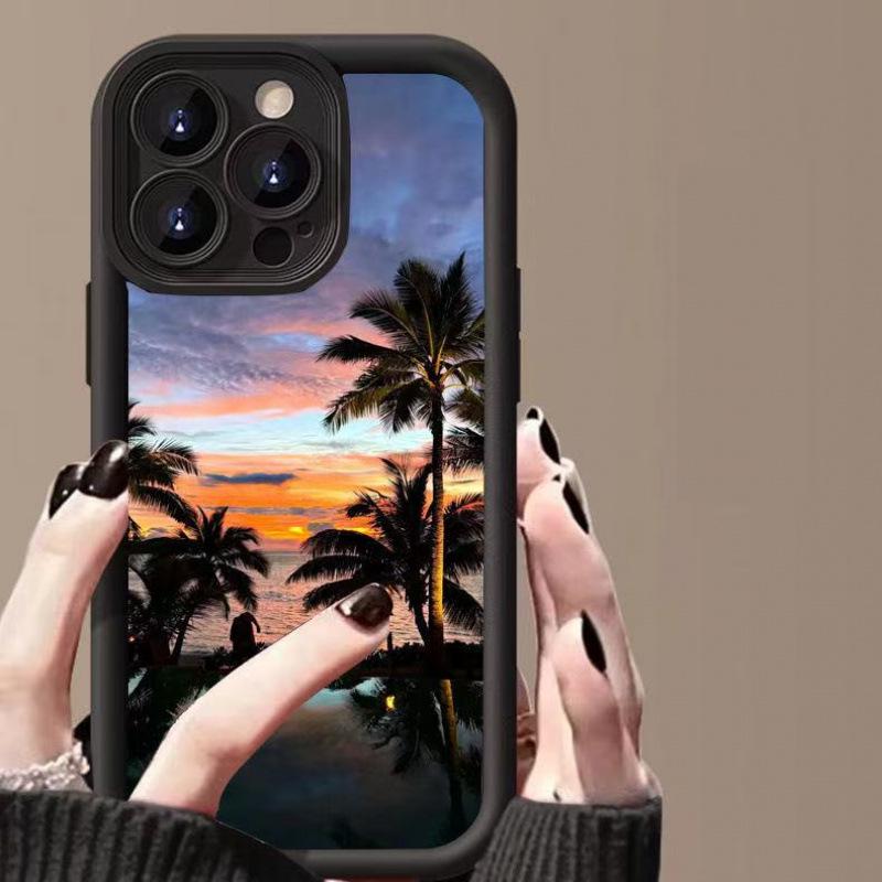 Coconut Tree iPhone 16 Pro Case - Compatible with iPhone 15, 14, 13 Pro Max, 12X, European & American Design