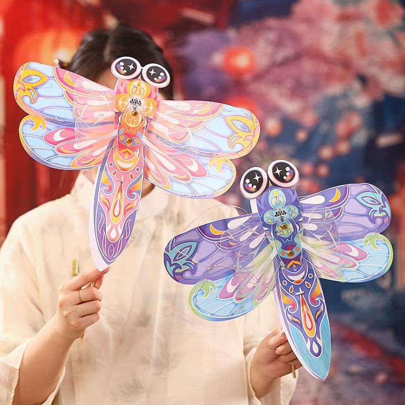 DIY Handheld Butterfly Lantern Handmade DIY Material Pack Mid-Autumn Festival Gifts Chinese Lantern Festival Butterflies Lantern