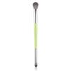 1pcs double head eye shadow brush makeup brush halo dye brush detail brush highlight brush soft fiber hair lying silkworm brush